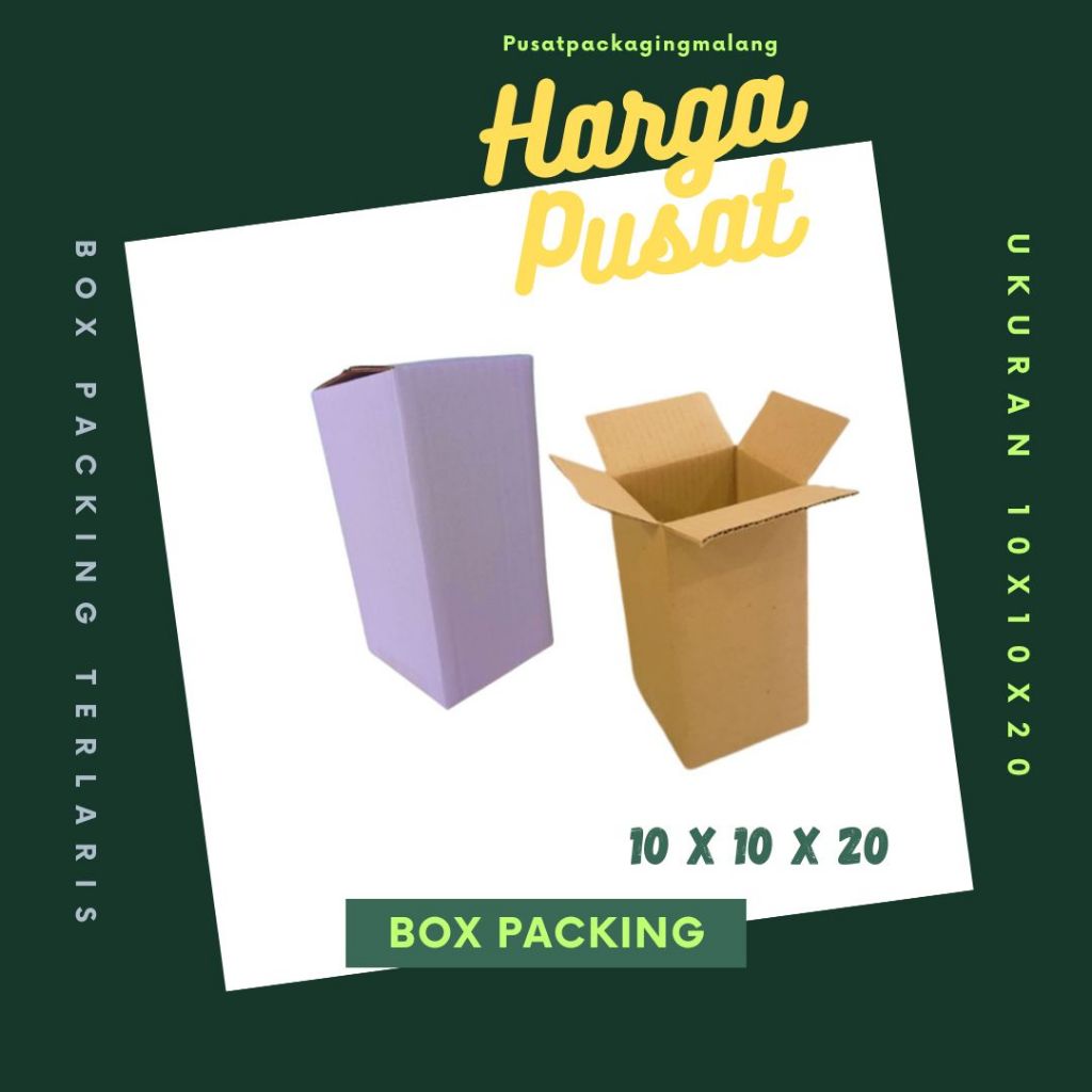 

Box 10x10x20 Kardus A1 Packing Karton Dus Kotak Kemasan Obat Mainan Olshop Souvenir Jamu Sparepart