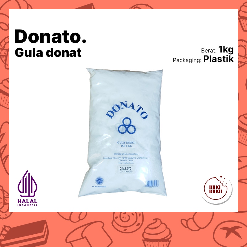 

DONATO Gula Donat 1 KG | GULA DINGIN | GULA TEPUNG | GULA HALUS 1KG