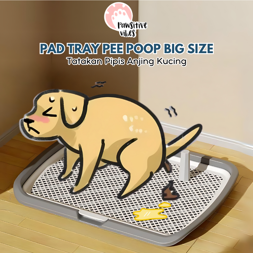 PREMIUM PET TOILET - Tatakan Pipis Anjing Kucing / Hewan Peliharaan Pad Tray Pee Poop Big Size - Pet