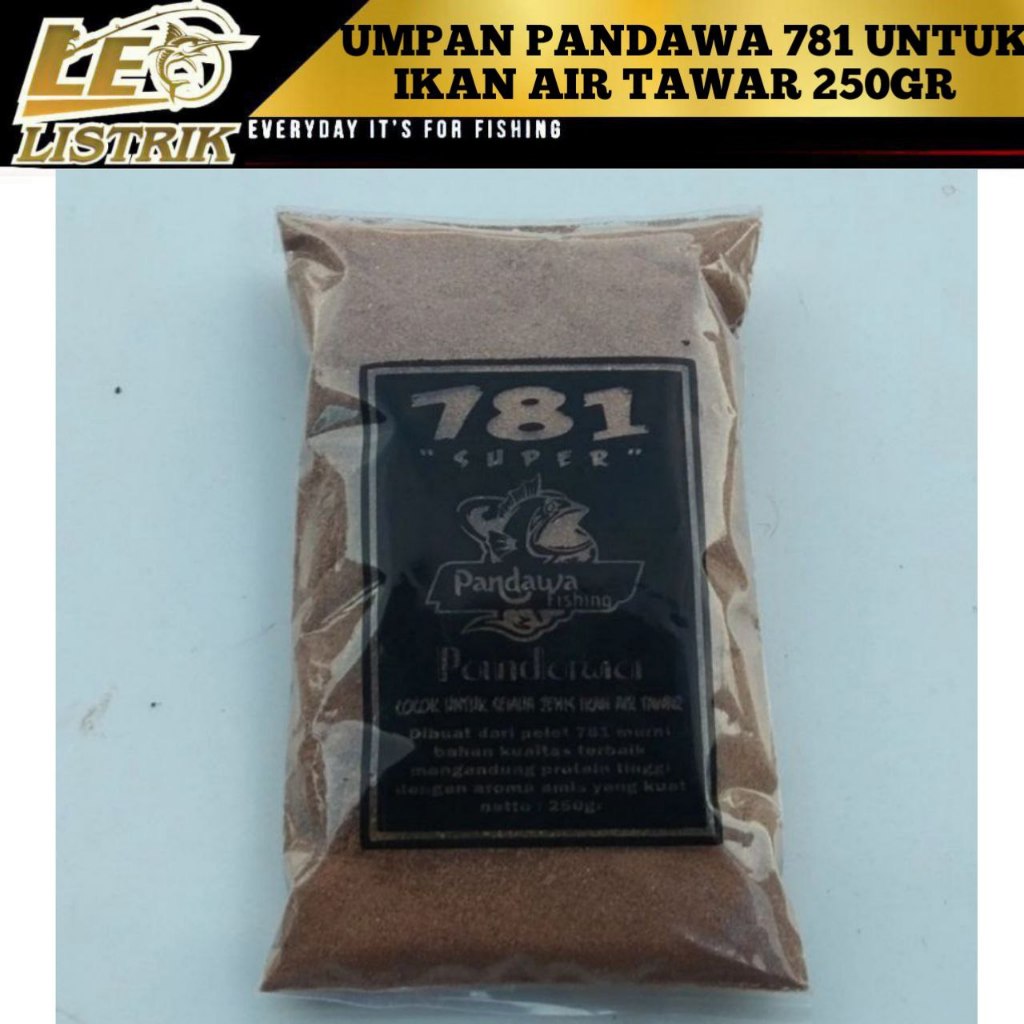 UMPAN 781 SUPER 250G PANDAWA UNTUK SEGELA IKAN AIR TAWAR TOMBRO PATIN GURAME LELE MUJAIR