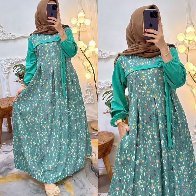 Gamis Voxy Akrilik Model Kombinasi