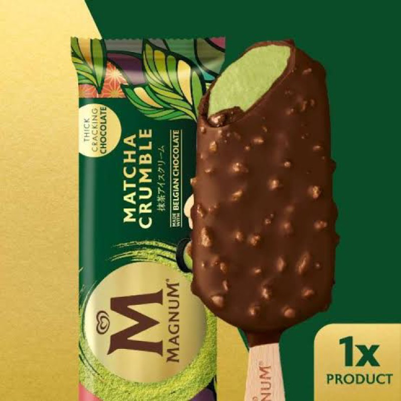 

walls magnum ice cream matcha crumble - magnum matcha crumble - ice cream magnum matcha crumble terbaru