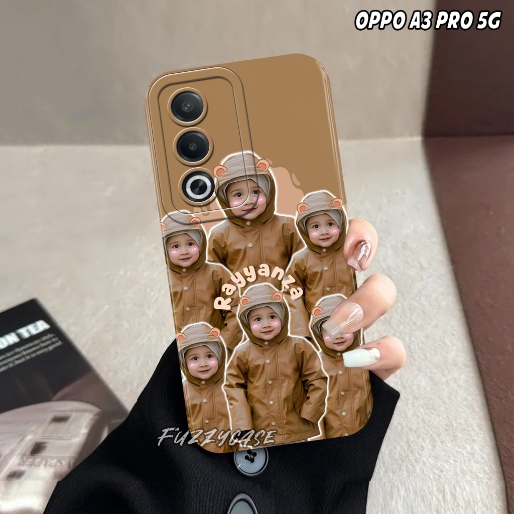 Softcase Hp Oppo A3 Pro 5G Terbaru 2024 CG01 Case Pro Camera Cipung - Silikon - Casing Hp Fuzzycase