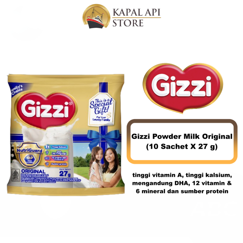 

GIZZI SUSU BUBUK INSTAN RASA ORIGINAL 27 GR - FAMILY'S CHOICE
