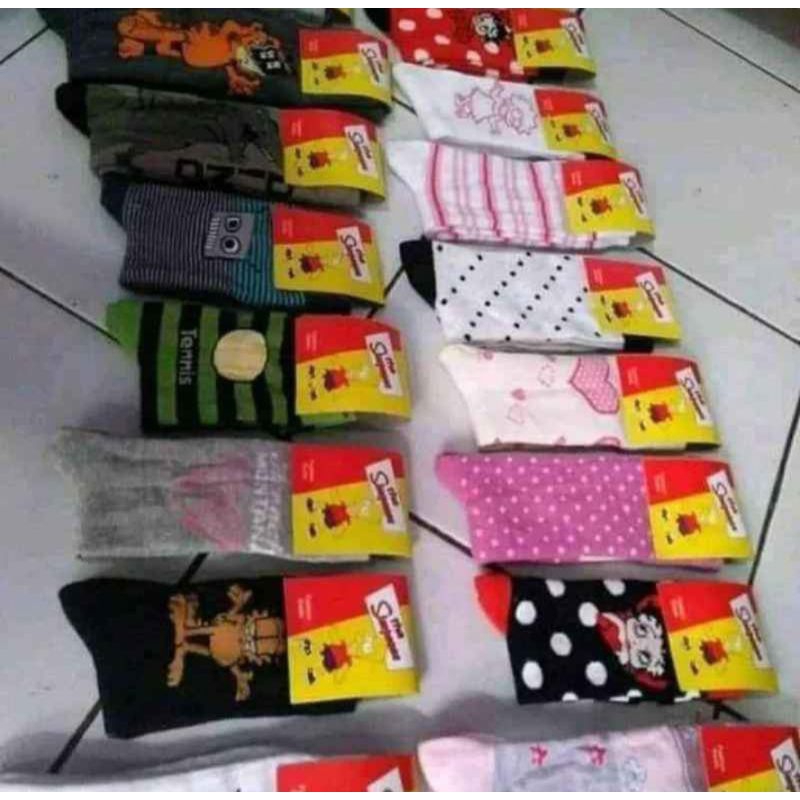 Grosir kaos kaki anak TK/SD 1lusin (12 pasang)