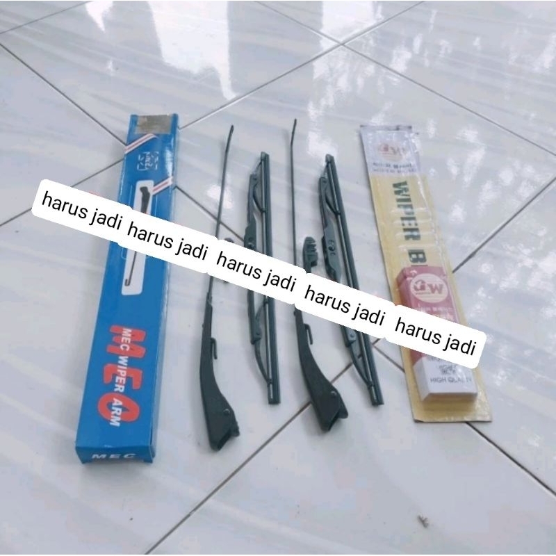 tangkai gagang wiper plus karet wiper suzuki carry extra carry 1.0 satu set