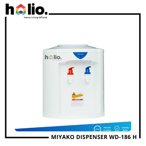 Holio MIYAKO Dispenser Air Galon Bulat Panas & Normal WD-186H / WD 186 H