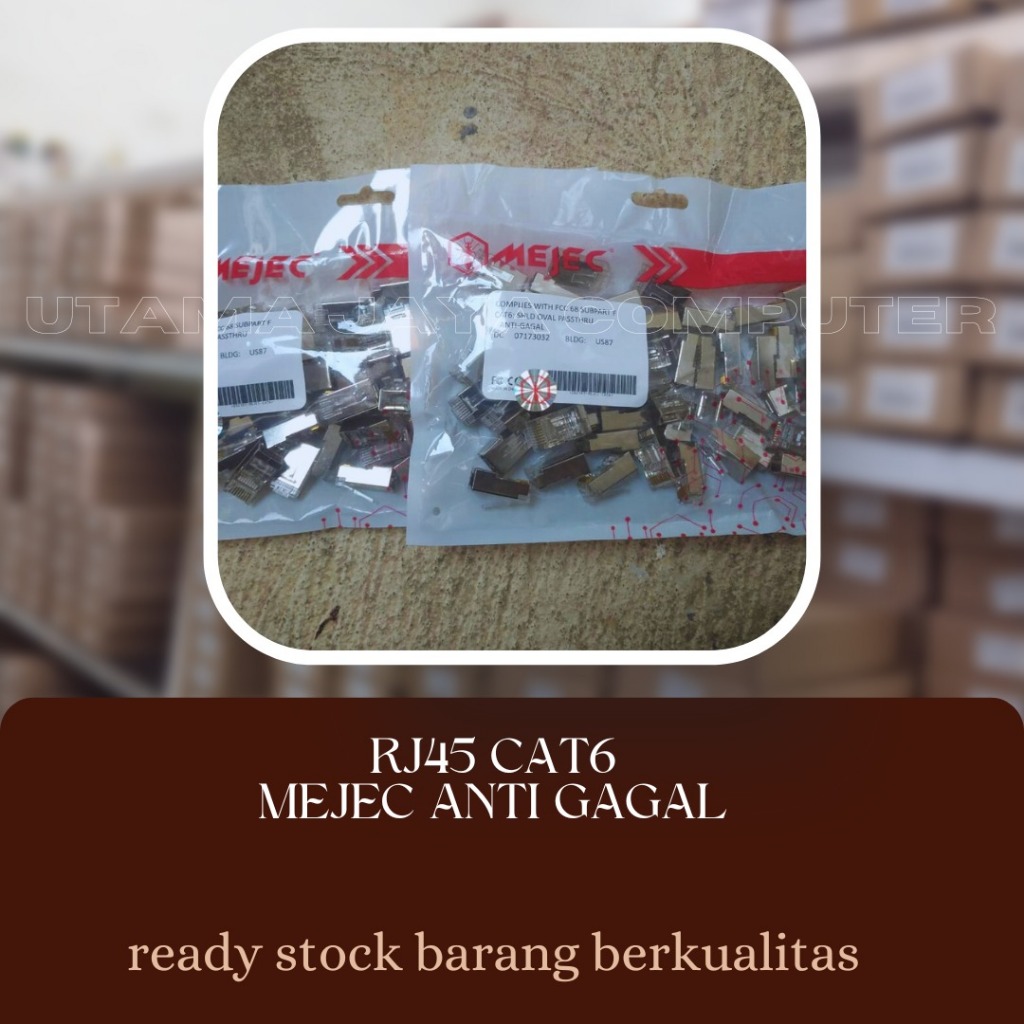 RJ45 CAT6 MEJEC ANTI GAGAL