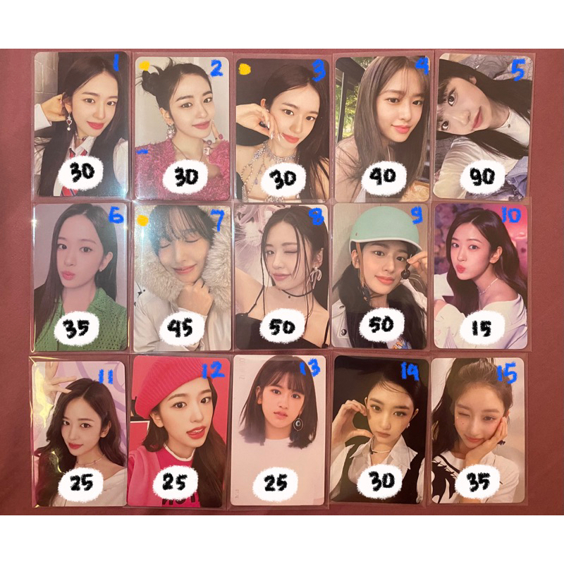 pc photocard pc yujin ive izone, leeseo ive