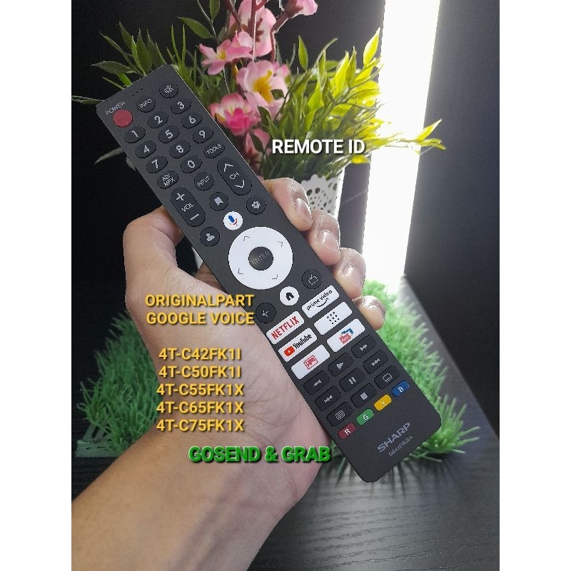 Remote Tv Sharp Google TV Original GB422WJSA Google Voice Asistent