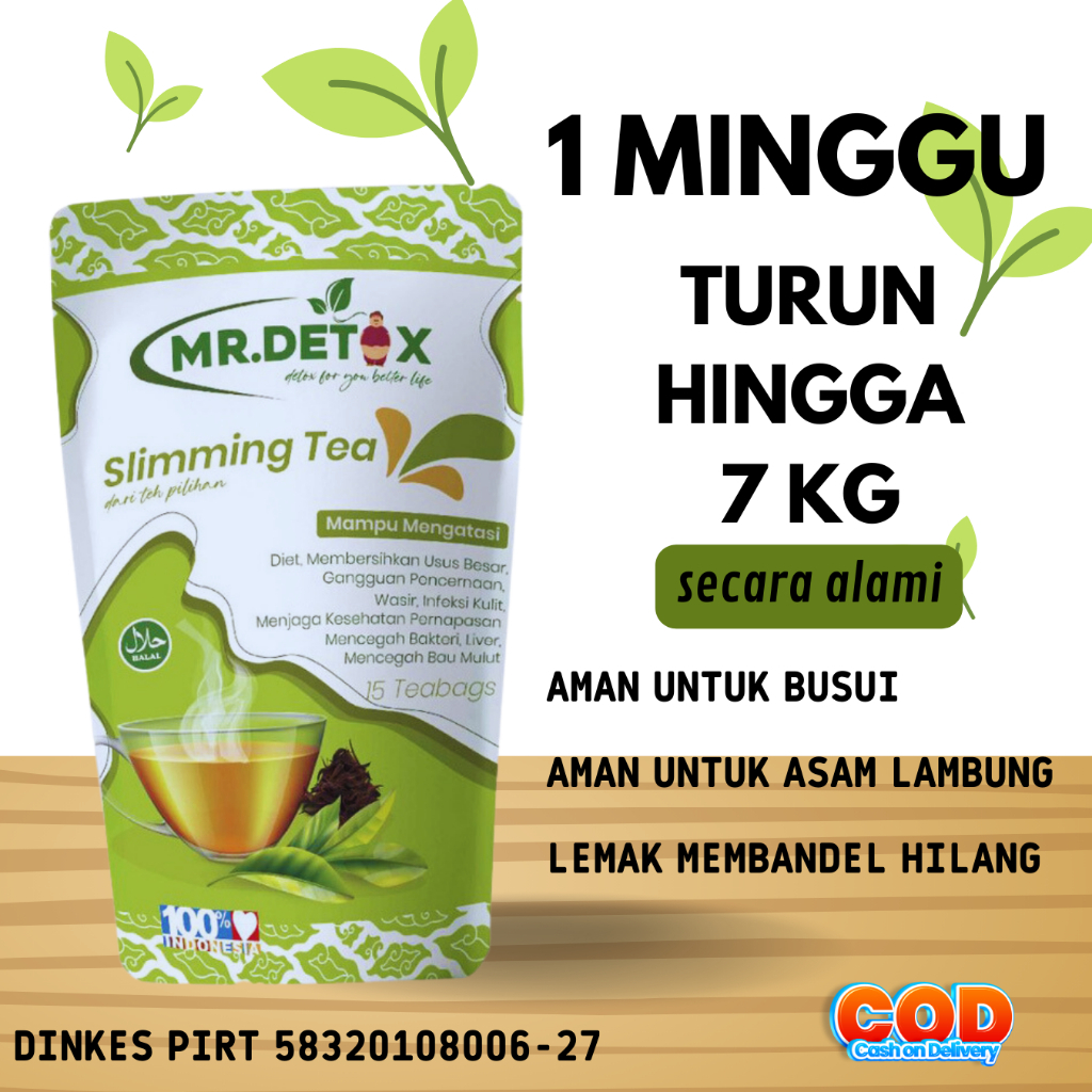 TEH PELANGSING MR DETOX TEA TEH DETOX MR DETOX SLIMMING TEA