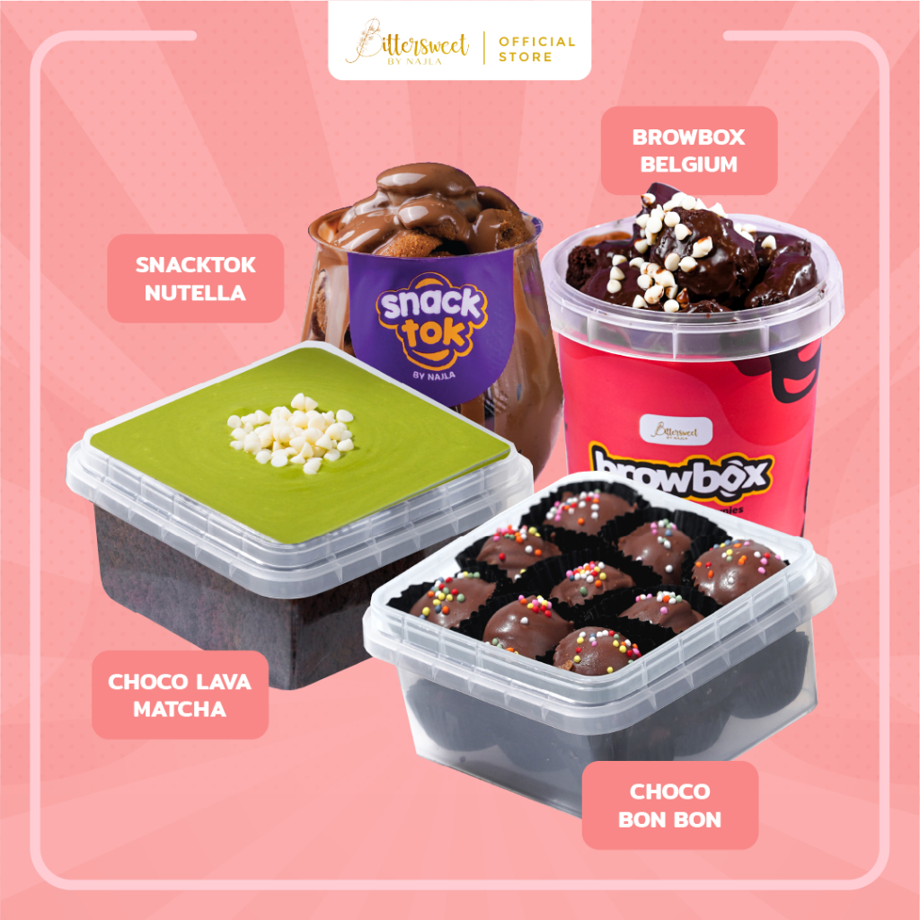 

Bittersweet by Najla - Browbox Belgium, Snacktok Nutella, Choco Bon bon, Matcha Lava