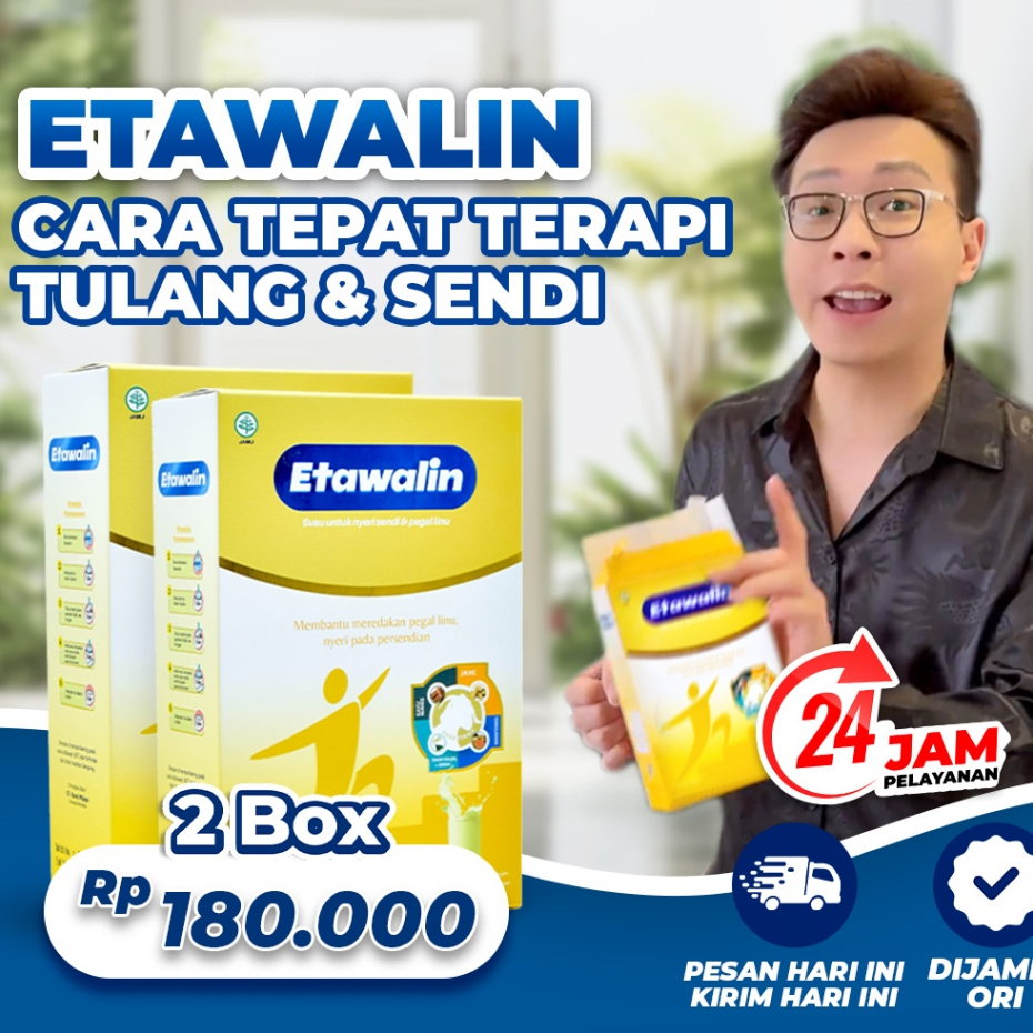

ETAWALIN 2 BOX- Susu Kambing Etawa 100% Murni Original Untuk Pegal Linu Dan Nyeri Sendi Optimalkan Kesehatan Tulang dan Pernafasan Isi 200gram