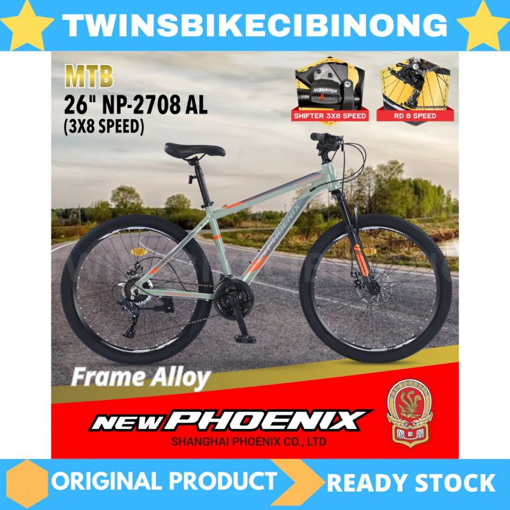 Sepeda Gunung MTB 26 PHOENIX ORIGINAL NP 2708 ALLOY