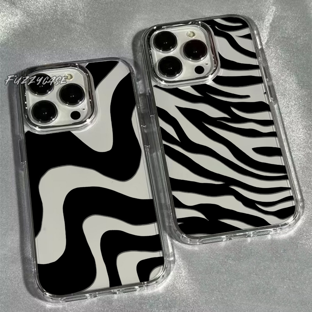 Clear Case Motif Zebra Untuk Oppo A60 A77S A57 A18 A38 A16 A17 A17K A53 A54 A58 4G A78 A5S A12 A3S
