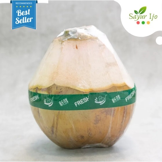 

Kelapa Hijau Konvensional 1 PCS Fresh Young Green Coconut Buah Lokal Segar