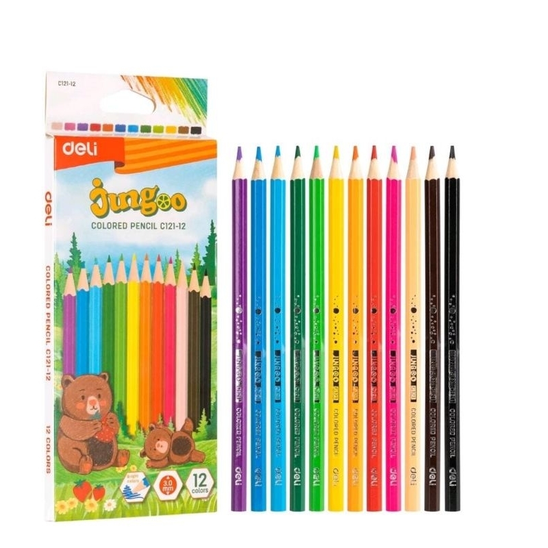 

Deli colored pencil / Pensil warna lucu isi 12 / 24 warna