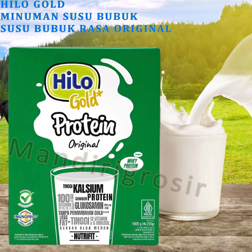 

Minuman Susu Bubuk * Hilo Gold * Susu Bubuk Rasa Original * 500gr