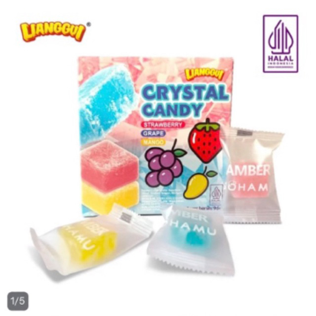 CRYSTAL CANDY | KOHAKUTOU, permen jelly HALAL 