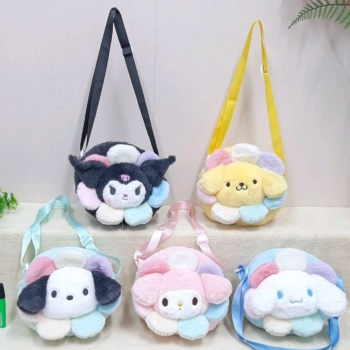 KODE S65B Tas Selempang Flower Anak Perempuan Boneka Bunga Girl Import