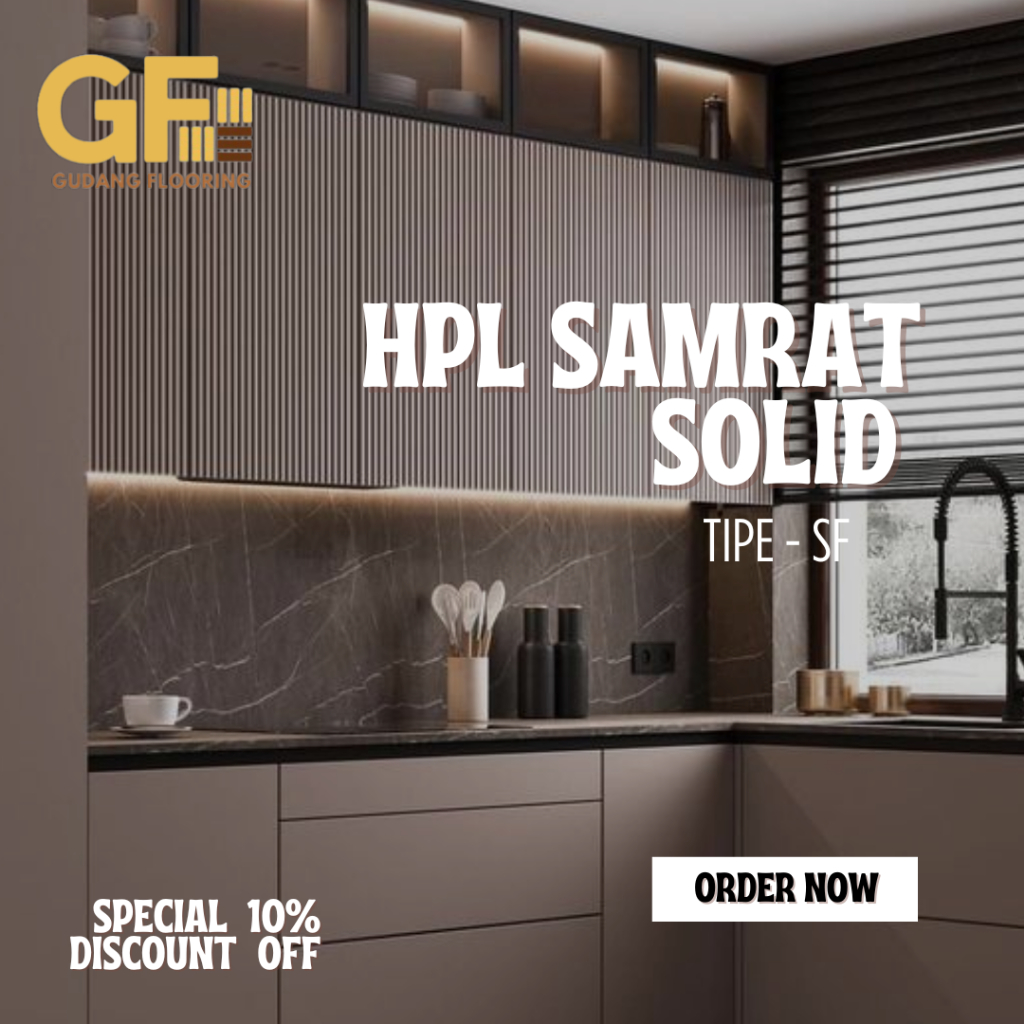 HPL Samrat Solid / Pelapis meja Furniture HPL / Tipe - SF