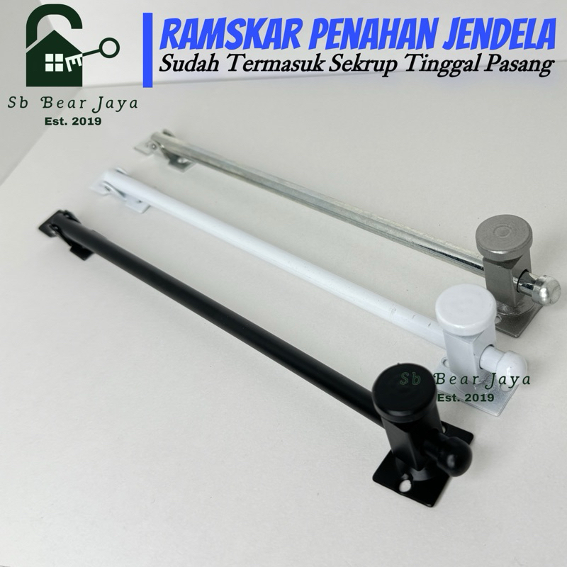 Ramskar Jendela 25cm / Penahan Jendela stainless Slot Penahan Jendela
