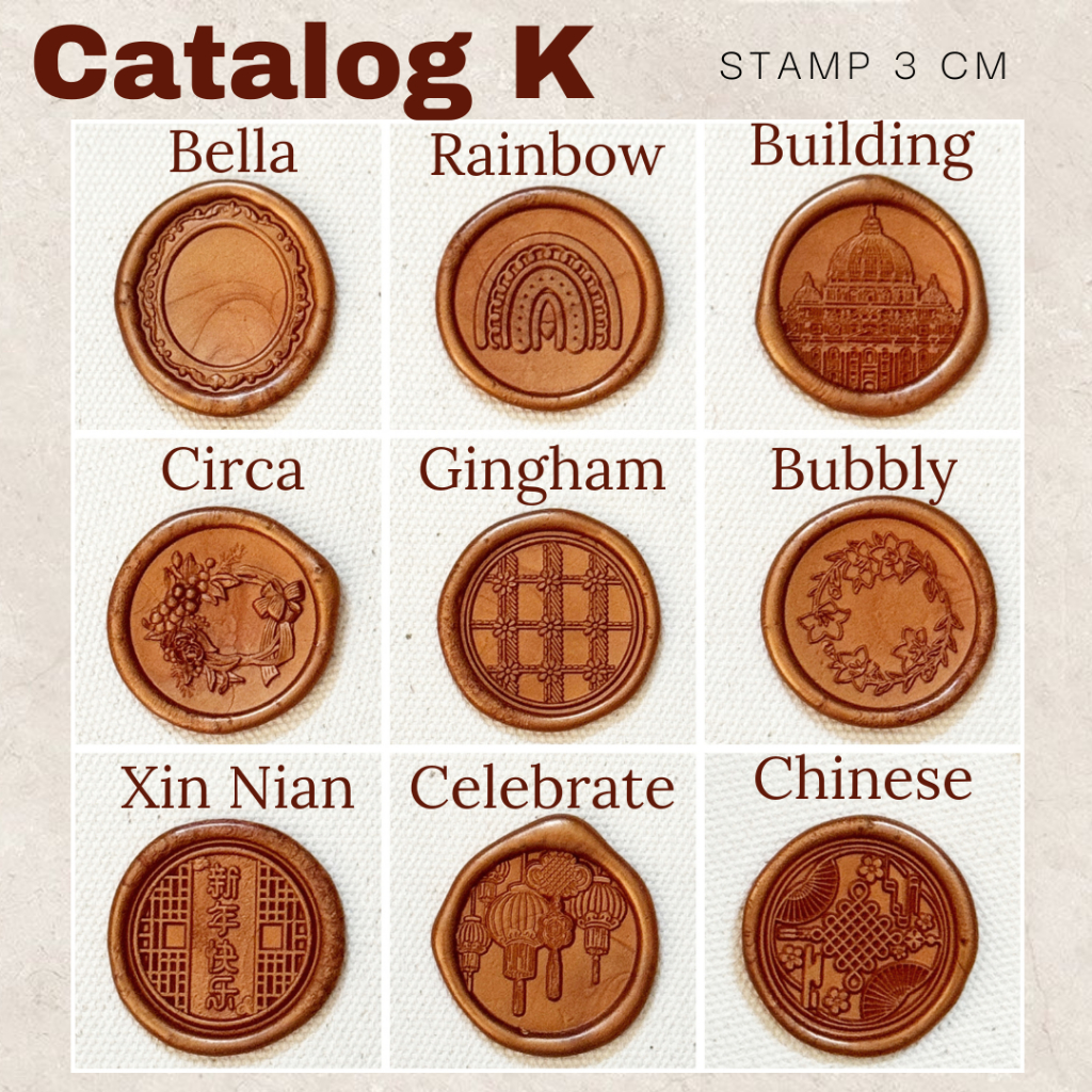 

CATALOG ALPHABET K (BIG) - 1 PCS Wax Seal Vintage Segel Undangan DIY Souvenir calligraphy pernikahan Segel lilin undangan instan vintage Wax Sealing