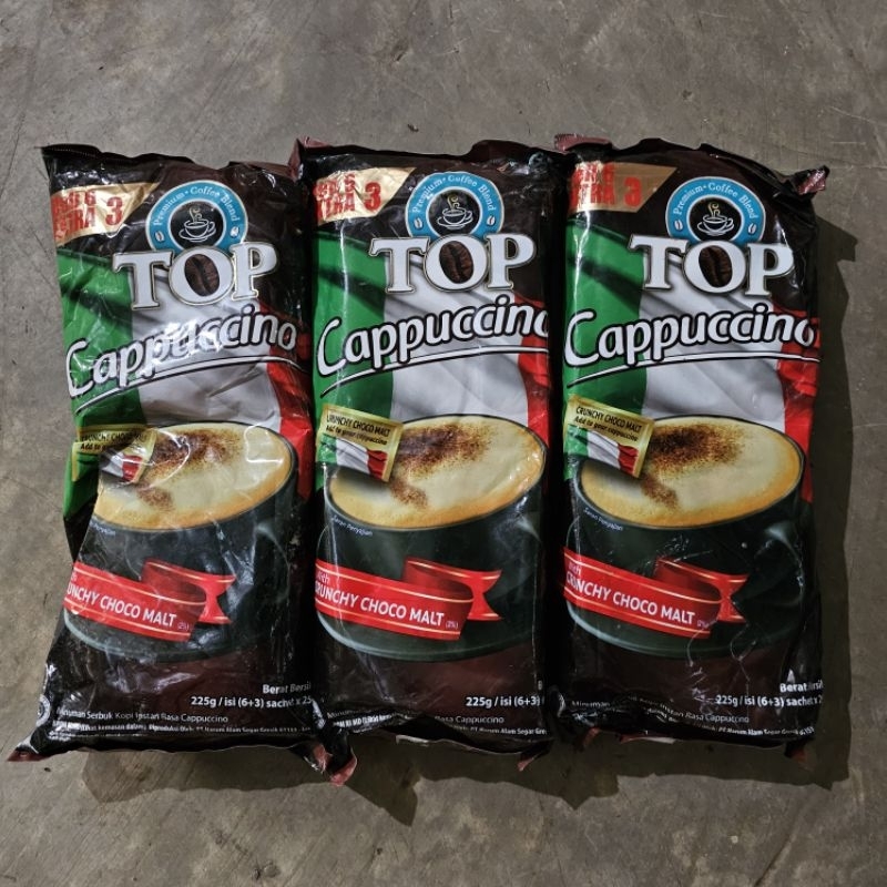 

Top Cappucino Kopi Instan Renceng Isi 6+3