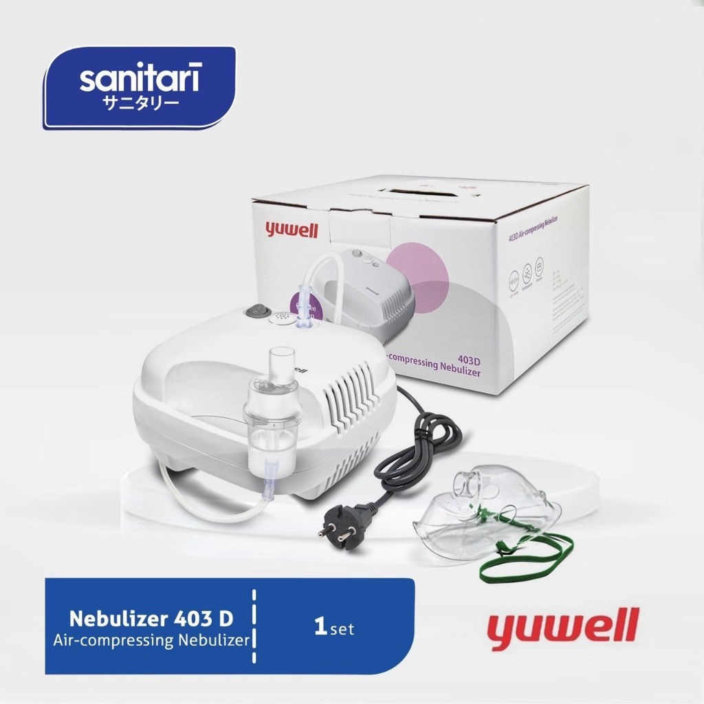 Nebulizer Yuwell 403D Air Compressing Nebulizer Terapi Alat Uap Yuwell