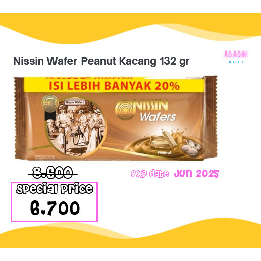 

Nissin Wafer Peanut Kacang 110 gram