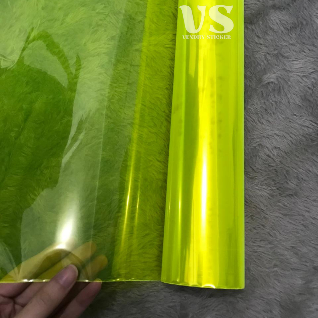 [ECER] Sticker Skotlet Lampu Mobil Motor Transparant Yellow I Stiker Skotlet Headlamp Kuning Transpa