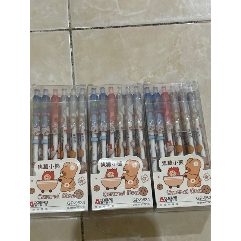 

Pulpen adomei Caramel bear GP-9634 isi 1 pack 12 pcs