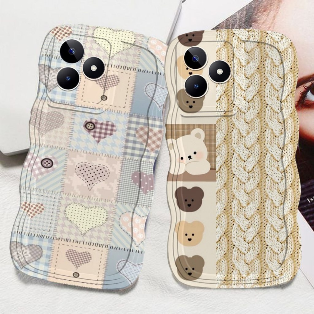 CASE HP GELOMBANG UNTUK REALME C63 NOTE 50 C53 C51 C20 C21 10 4G C21Y C11 C12 C15 10 5G C30 C11 2021