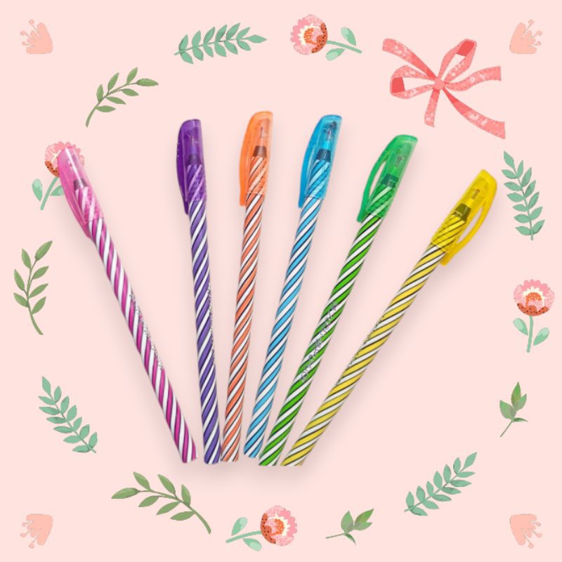 

Ecer satuan bolpoin bolpoint bollpoin bolpen pulpen motif ulir lilin M2000