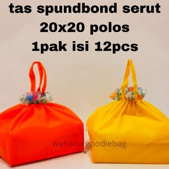

Spesial Spunbond Dus Kotak NasiBesekKotakBento Tas Serut 2x2