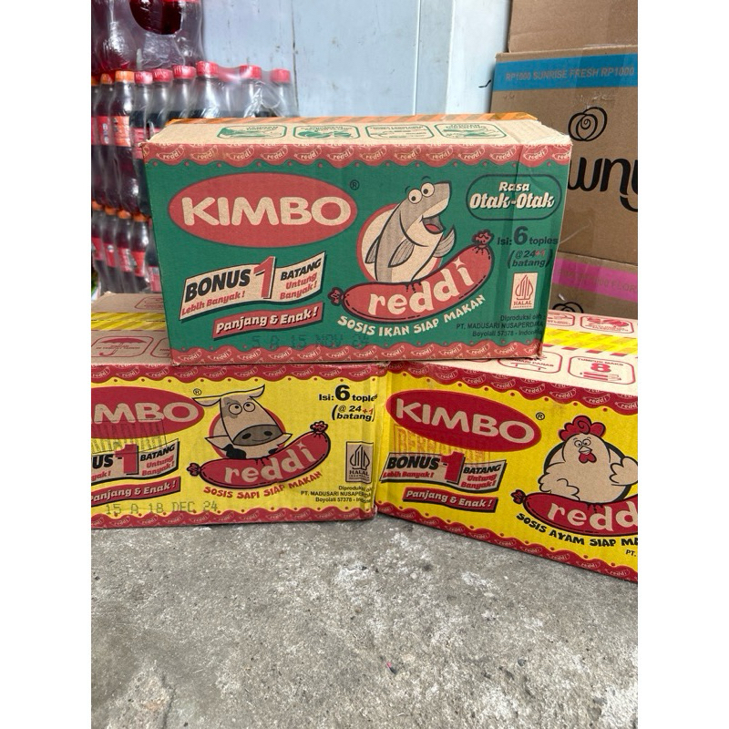 

Sosis kimbo siap makan perdus isi 6 toples