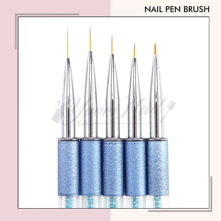 

Diamond pen brush 5mm 7mm 9mm 11mm kuas painting gel brush nail art paint kuas lukis uv gel nails o N6S5