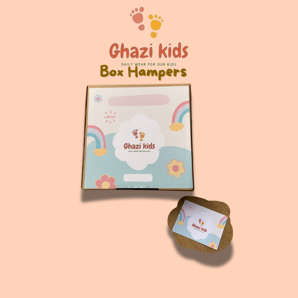 

Ghazi Kids Box Hampers Hadiah Gift ukuran 21x21x5 cm gratis kartu ucapan