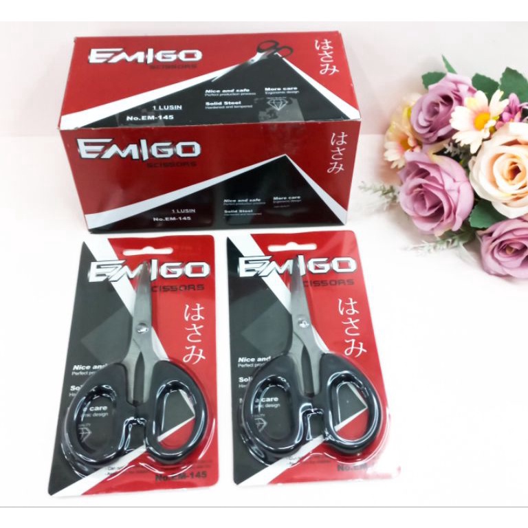 

Gunting Scissors isi 12pcs Emigo Em 145 Grosir g U4L4