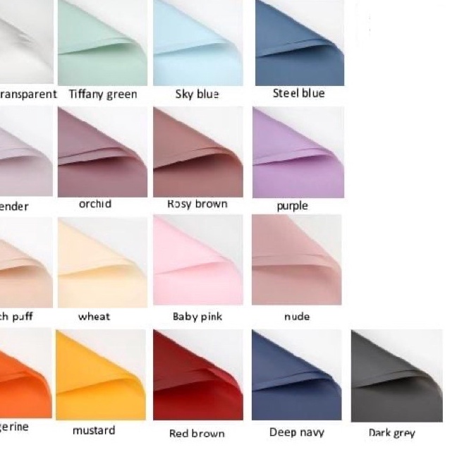 

Terbatas kertas Bunga 2lembarAll new full color cellophaneWrapping paperkertas bunga murah