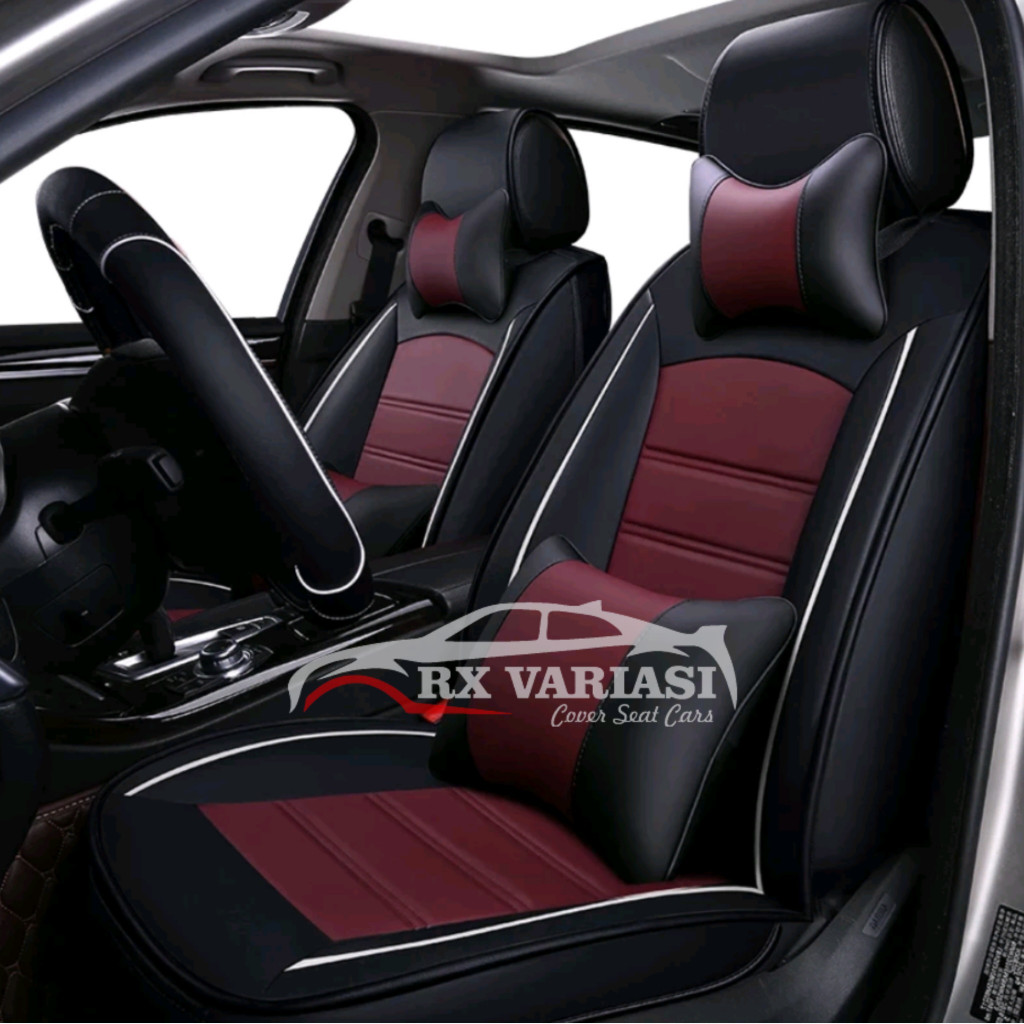 Sarung jok mobil avanza veloz xenia veloz fullset 3 baris bahan myo leather