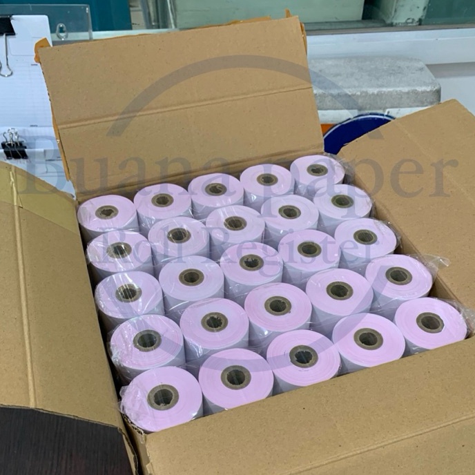 

KI3 Ncr 2ply 75x6 1pack isi1roll kertas kasir putih merah untuk printer TMU 22