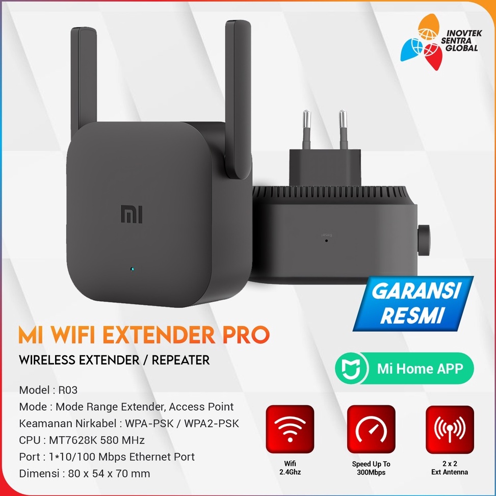 Xiaomi Mi Wi Fi Range Extender Repeater PRO Wiffi Reapeter  Penguat Sinya Pemancar Amplifier Sinyal 