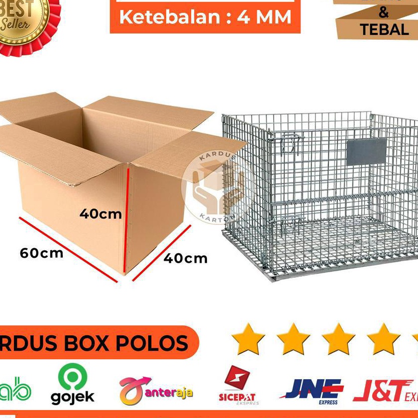 

FG2 Kardus Polos Karton Box Packing 6x4x4 Cm Single Wall Jumbo