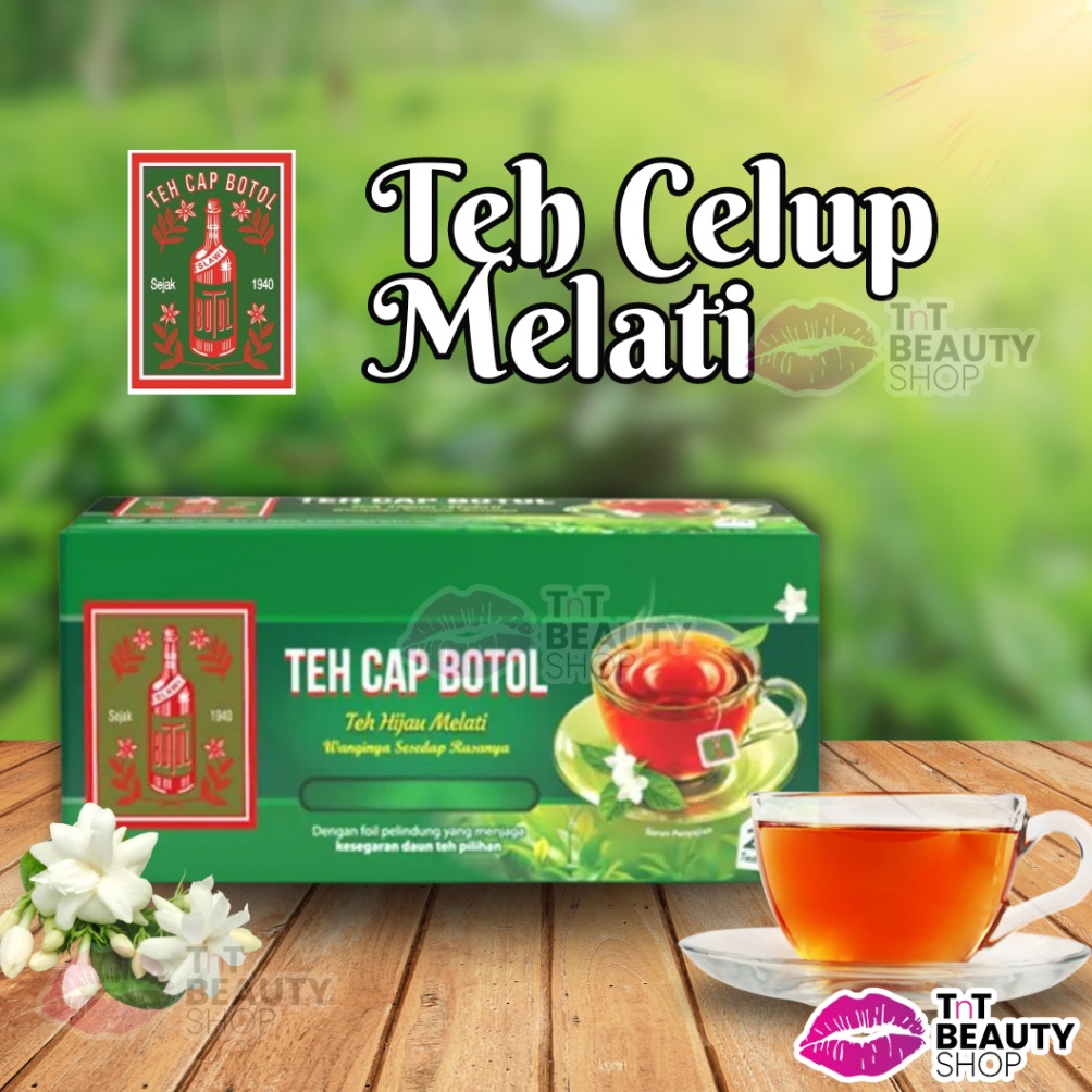 

MEGA Teh Celup Cap Botol Hijau Aroma Melati 25 Bags Tea Bag TnT Beauty Shop