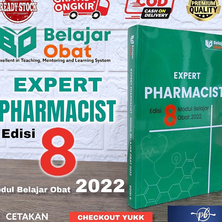 KI3 EXPERT PHARMACIST EDISI 8 MODUL BELAJAR OBAT 222 KUMPULAN SOAL UKAI 223 BUKU FARMASI LENGKAP UKA