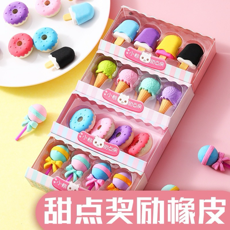 

[Ready] DStore Penghapus Harga 1 Pcs penghapus lucu bentuk es krim penghapus lolipop donat penghapus pensil karakter sweet pengahpus anak sekolah karakter penghapus lucu