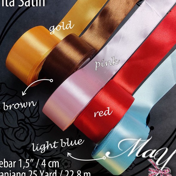 

Terbatas Pita Satin 15 4 cm untuk Buket Kado hiasan Ikat Rambut
