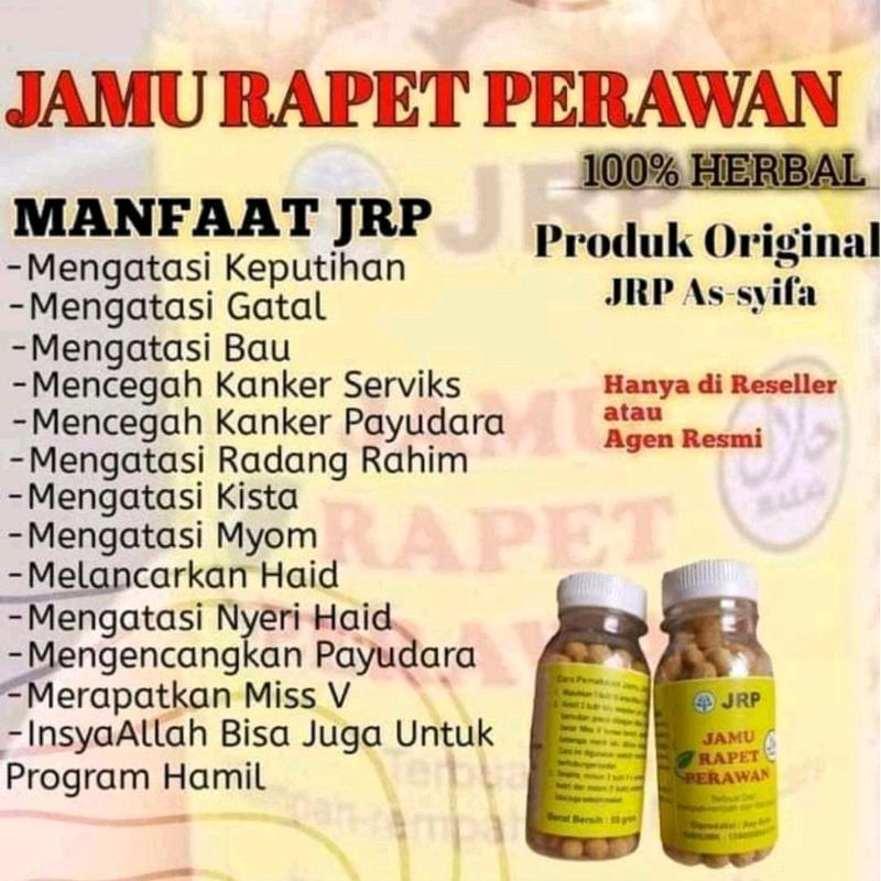 JRP 1 BOTOL FREE ASESORIS / JAMU RAPET PERAWAN / JAMU RAPAT PERAWAN