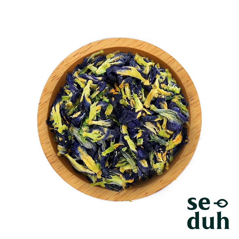 

LUAR BIASA I SEDUH Teh Bunga Telang Kering Butterfly Pea Blupea Flower Tisane 1 3 Gram